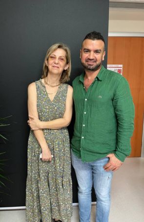 Dr. Oyur mit Patientin